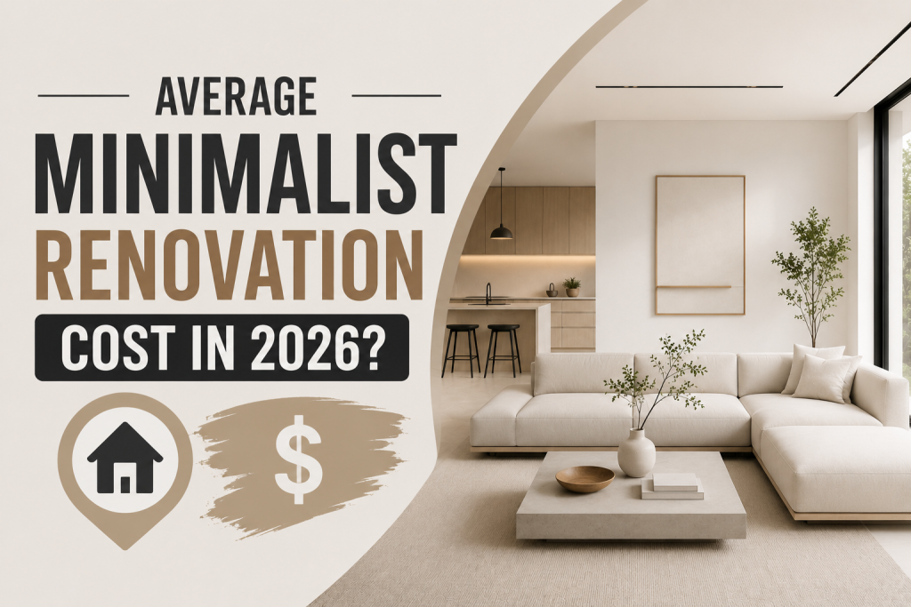 What Is the Average Minimalist Home Renovation Cost in 2026?
