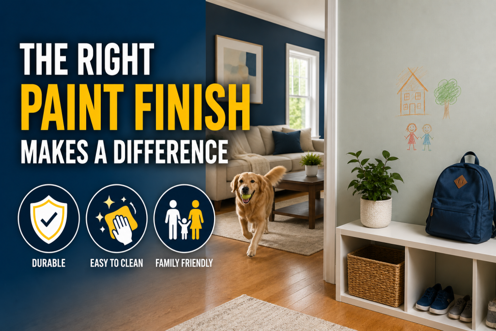 best paint finish for high-traffic areas