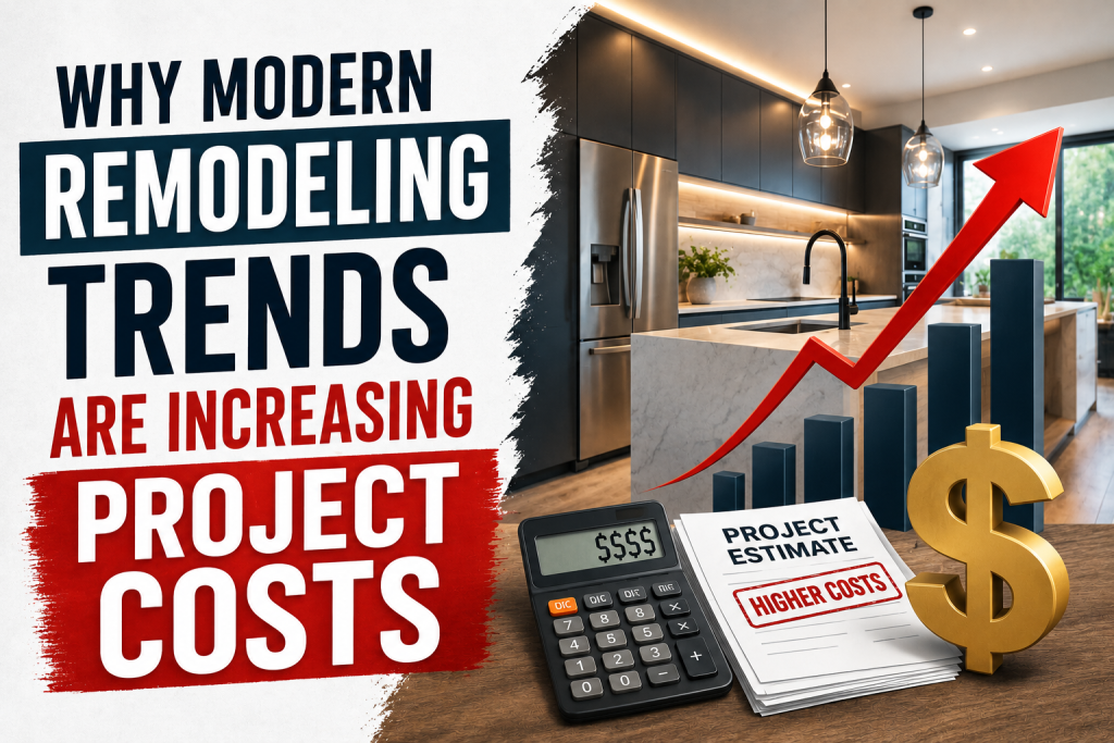 Why Modern Remodeling Trends Are Increasing Project Costs
