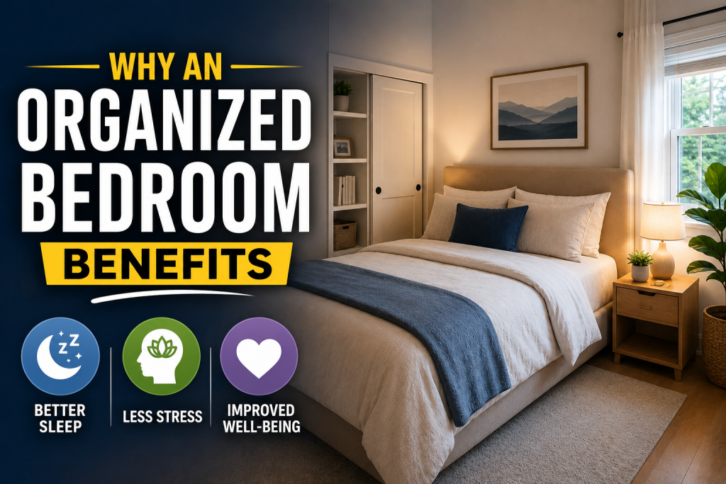 organized bedroom benefits