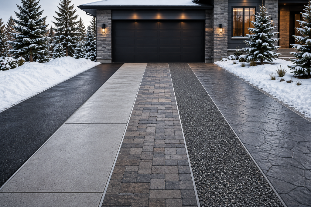 best driveway materials for snow
