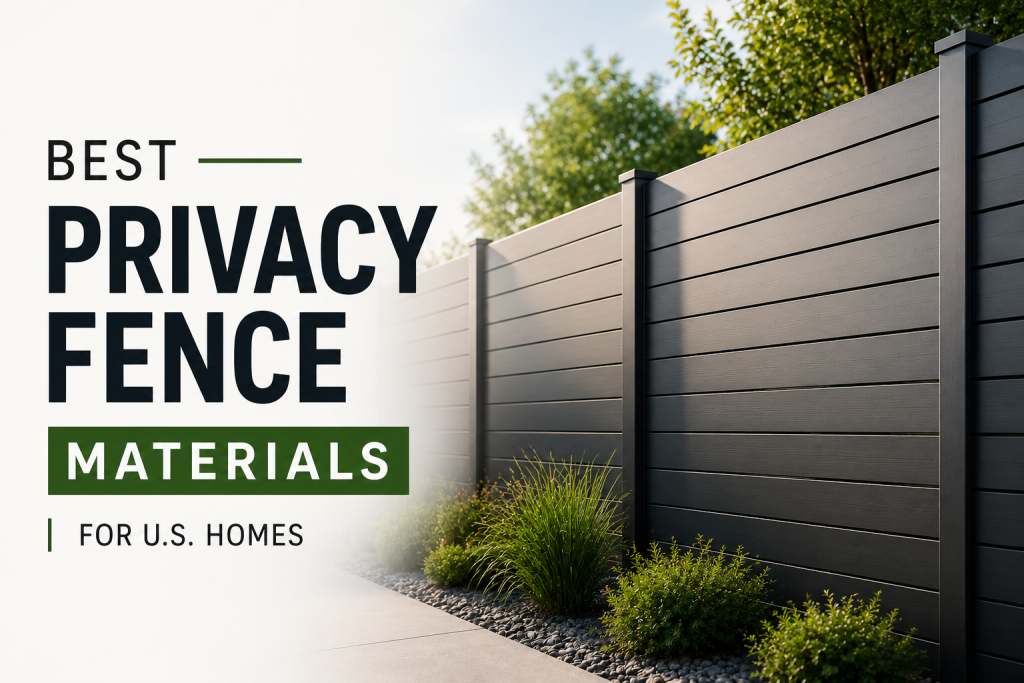 best privacy fence materials
