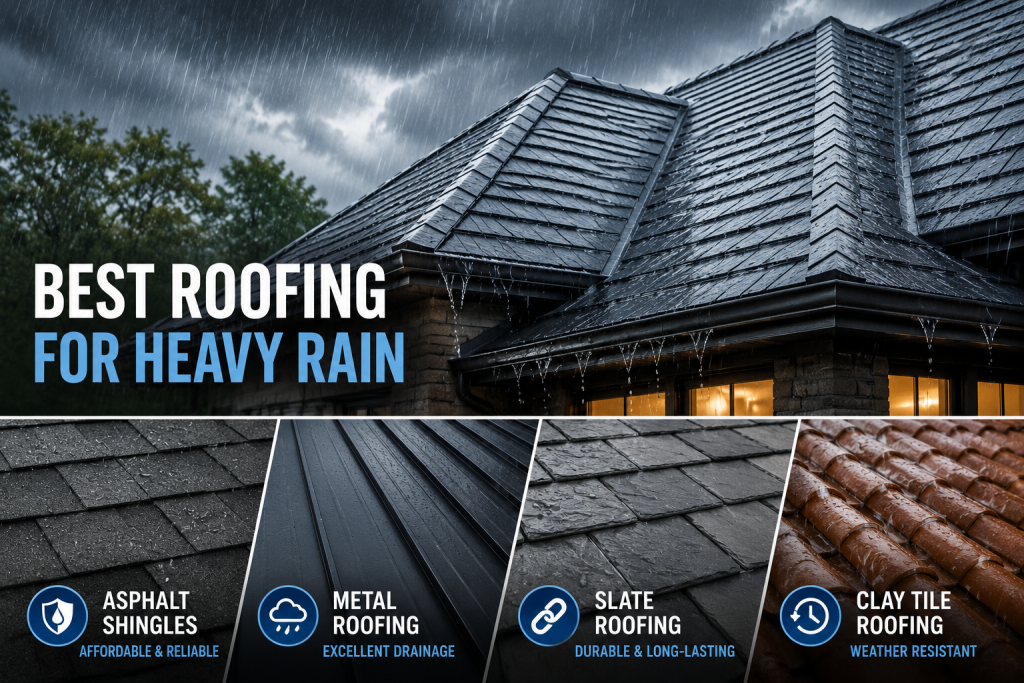 best roofing for heavy rain