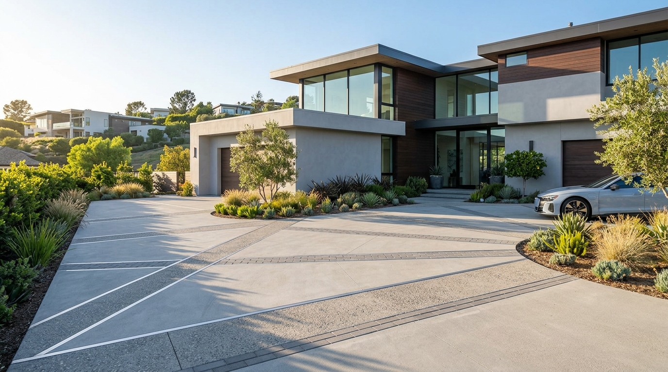 concrete driveway cost