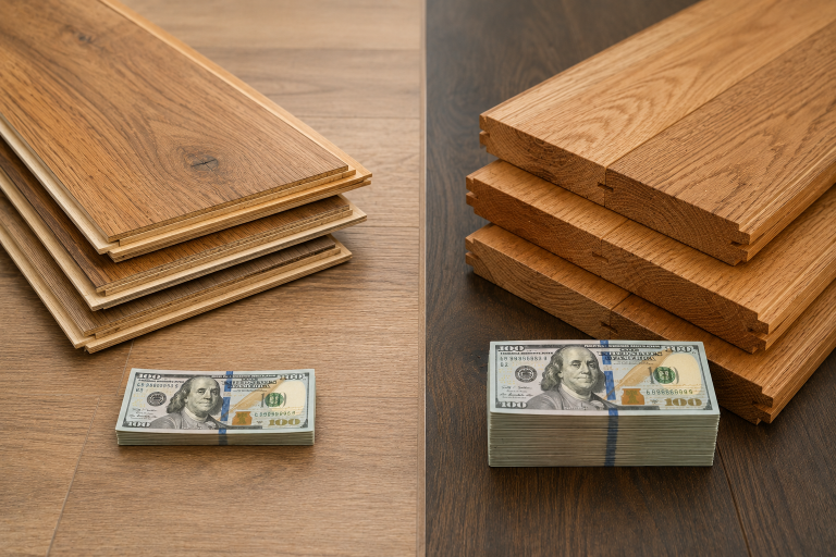 engineered vs solid hardwood cost