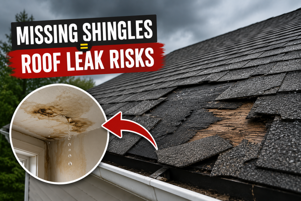 missing shingles
