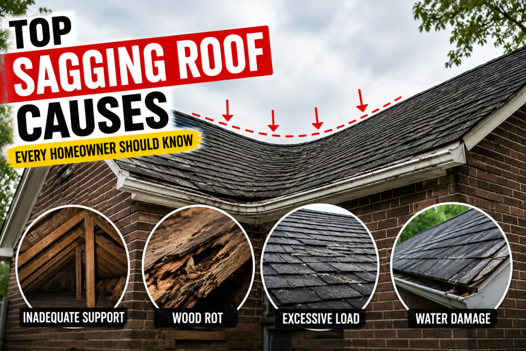 sagging roof causes