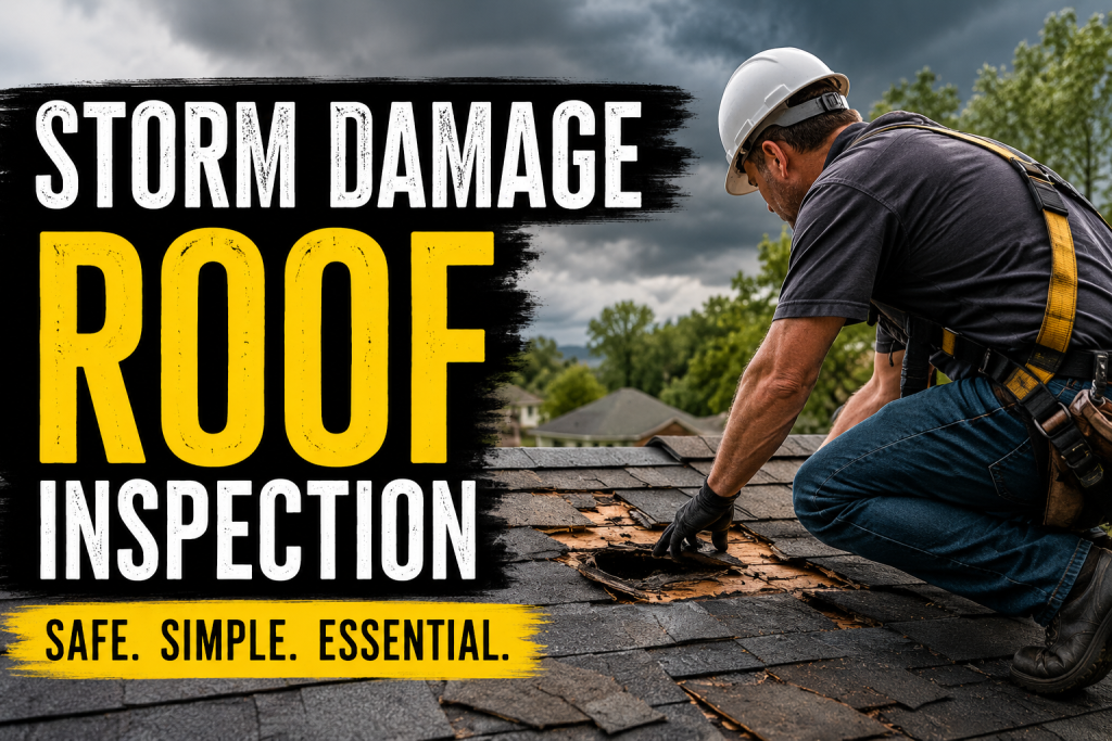 storm damage roof inspection