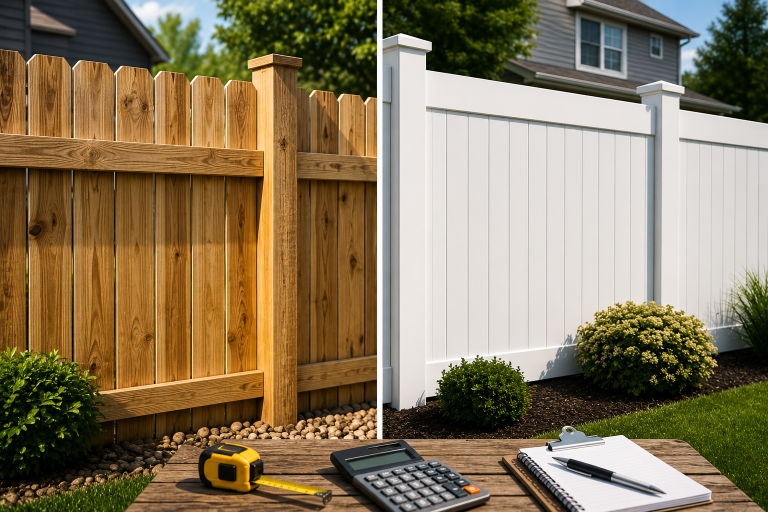 wood fence vs vinyl fence cost