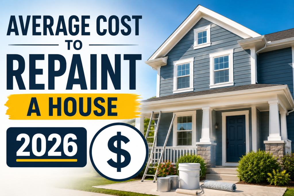 Average Cost to Repaint a House in 2026