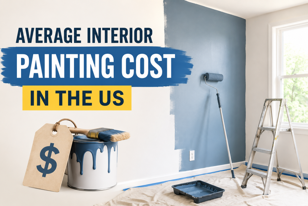 Average Interior house painting cost in the US