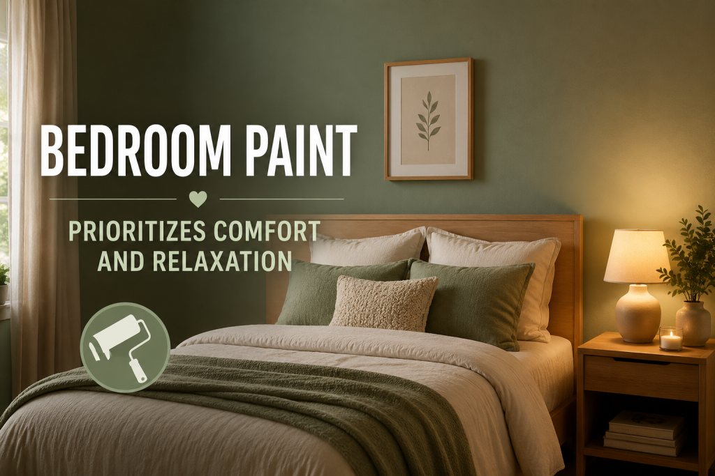 Bedroom Paint Prioritizes Comfort and Relaxation
