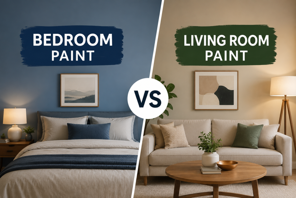 Bedroom Paint vs Living Room Paint
