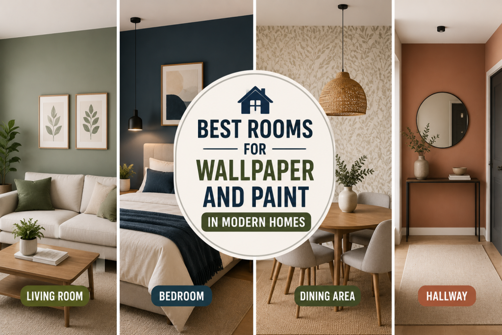 Best Rooms for Wallpaper and Paint in Modern Homes
