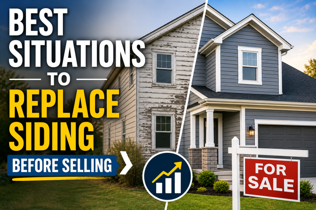 Best Situations to Replace Siding Before Selling