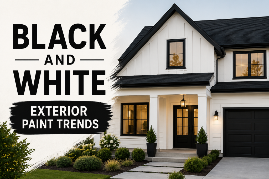 Black and White Home Exterior Paint Trends
