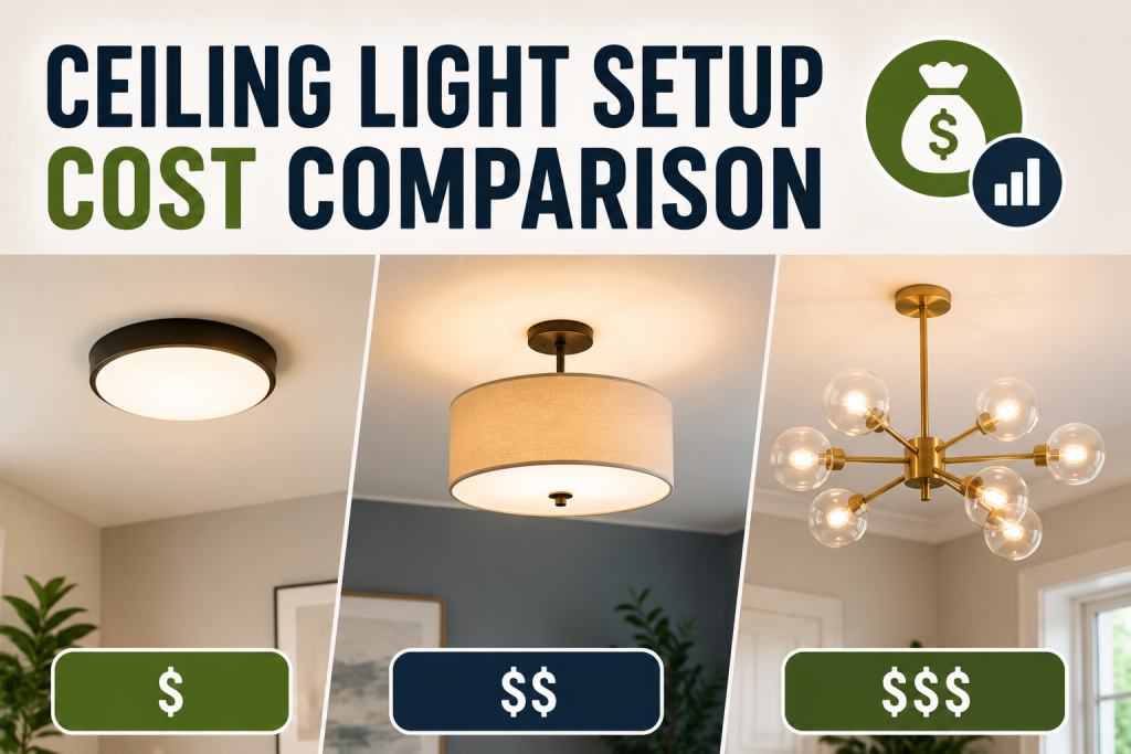 Ceiling Light Setup Cost Comparison