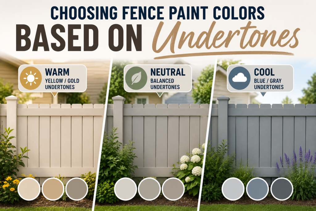 Choosing Fence Paint Colors Based on Undertones