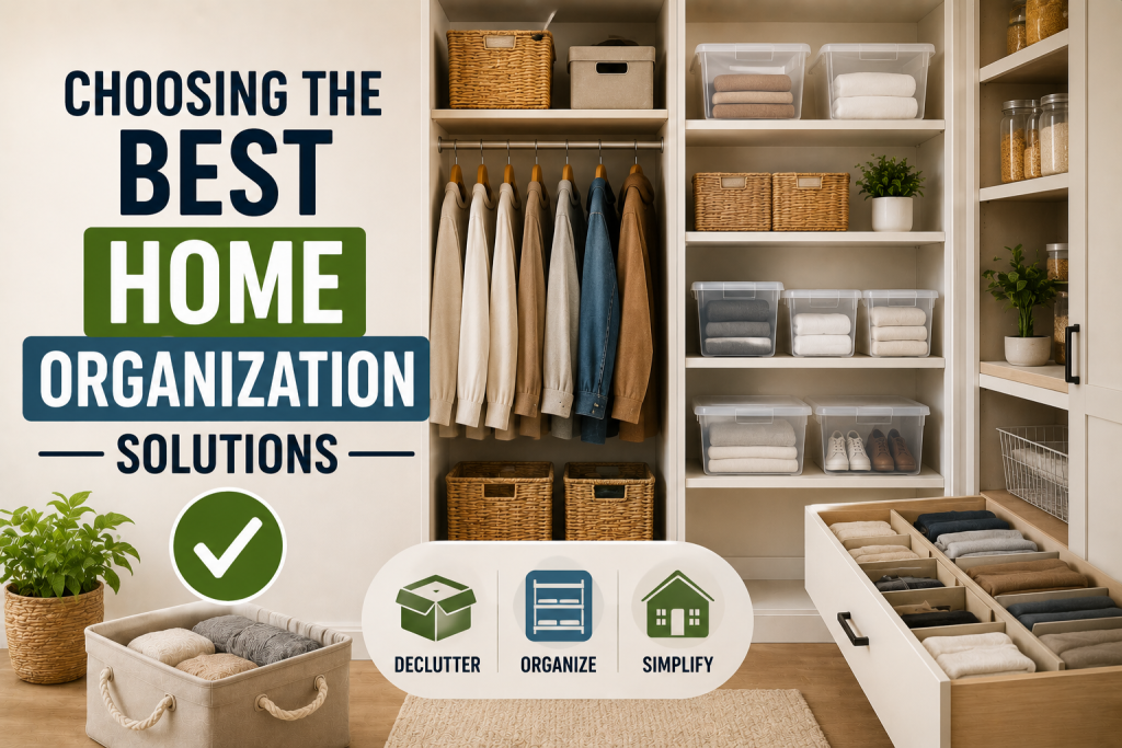 Choosing the Best Home Organization Solutions