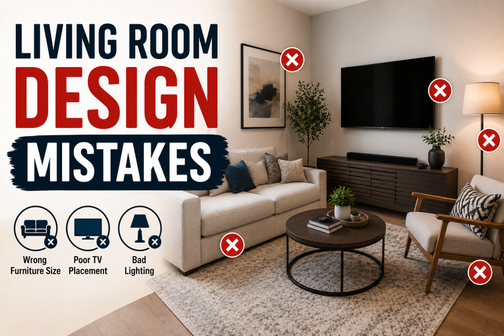 Common Living Room Design Mistakes Homeowners Make