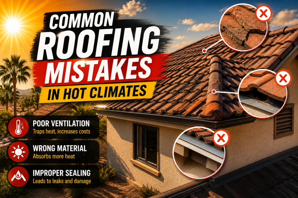 Common Roofing Mistakes in Hot Climates