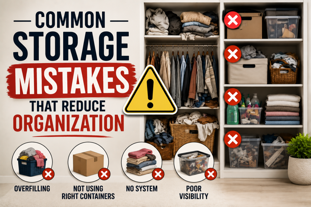 Common Storage Mistakes That Reduce Organization