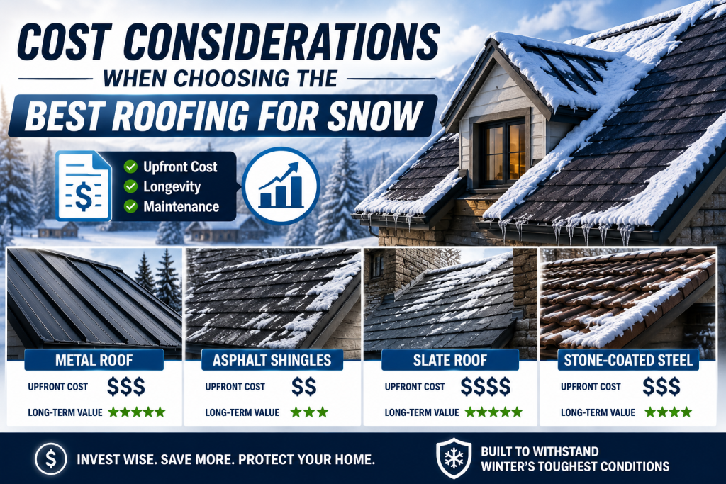 Cost Considerations When Choosing the Best Roofing for Snow
