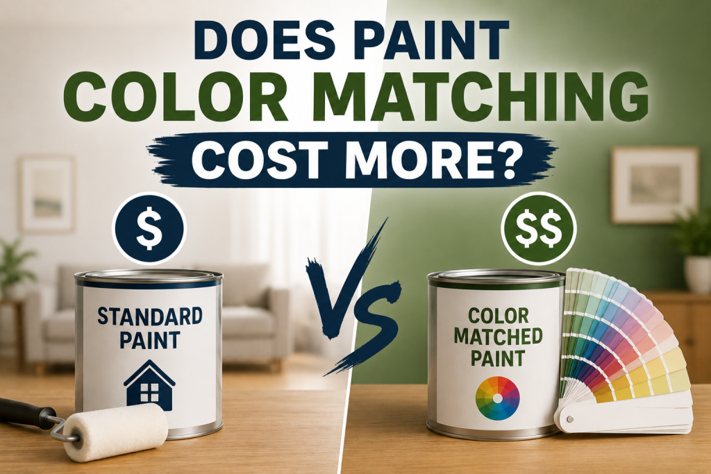 Does Paint Color Matching Cost More Than Standard Paint