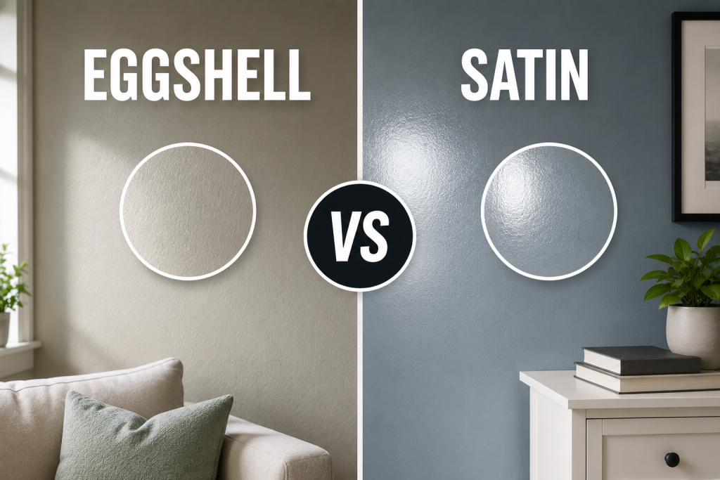 Eggshell vs Satin Paint
