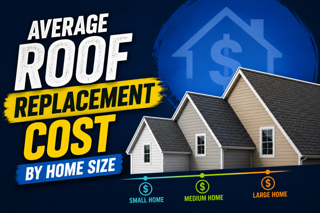 Average Roof Replacement Cost by Home Size