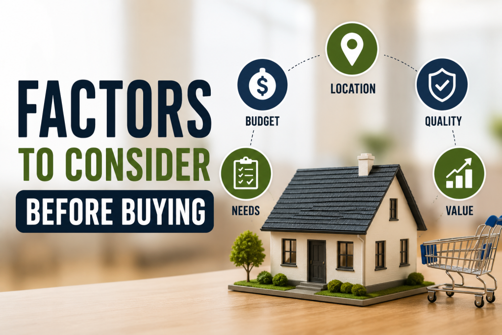 Factors to Consider Before Buying