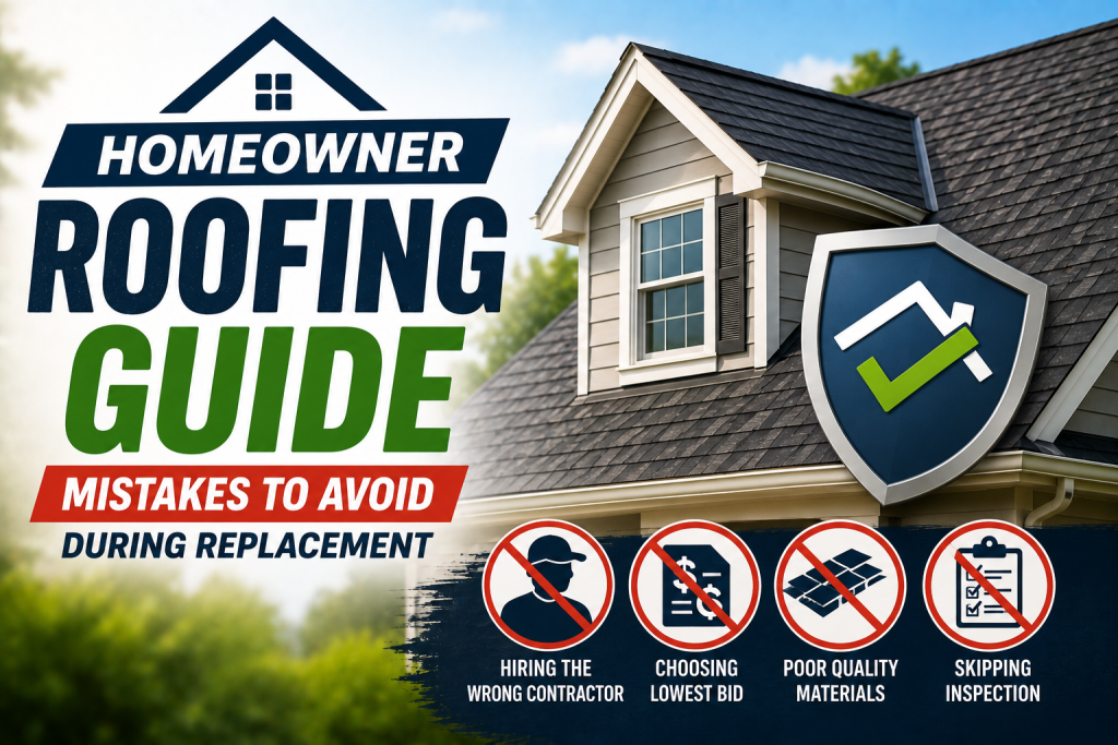 Homeowner Roofing Guide Mistakes to Avoid During Replacement