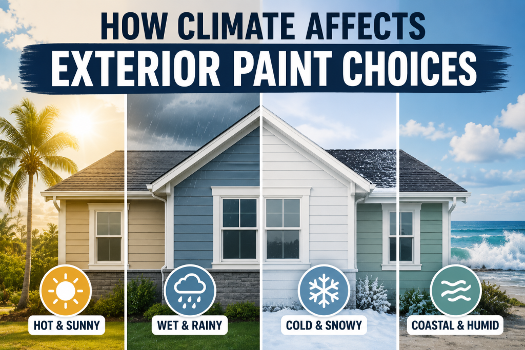 How Climate Affects Exterior Paint Choices
