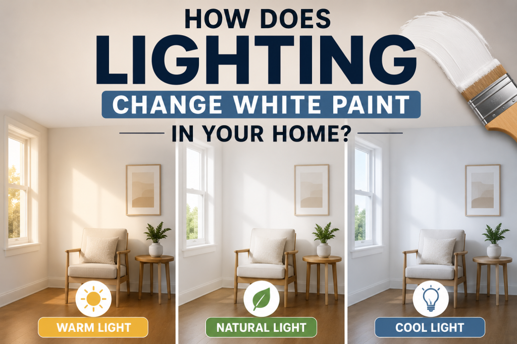 How does Lighting Change White Paint in Your Home