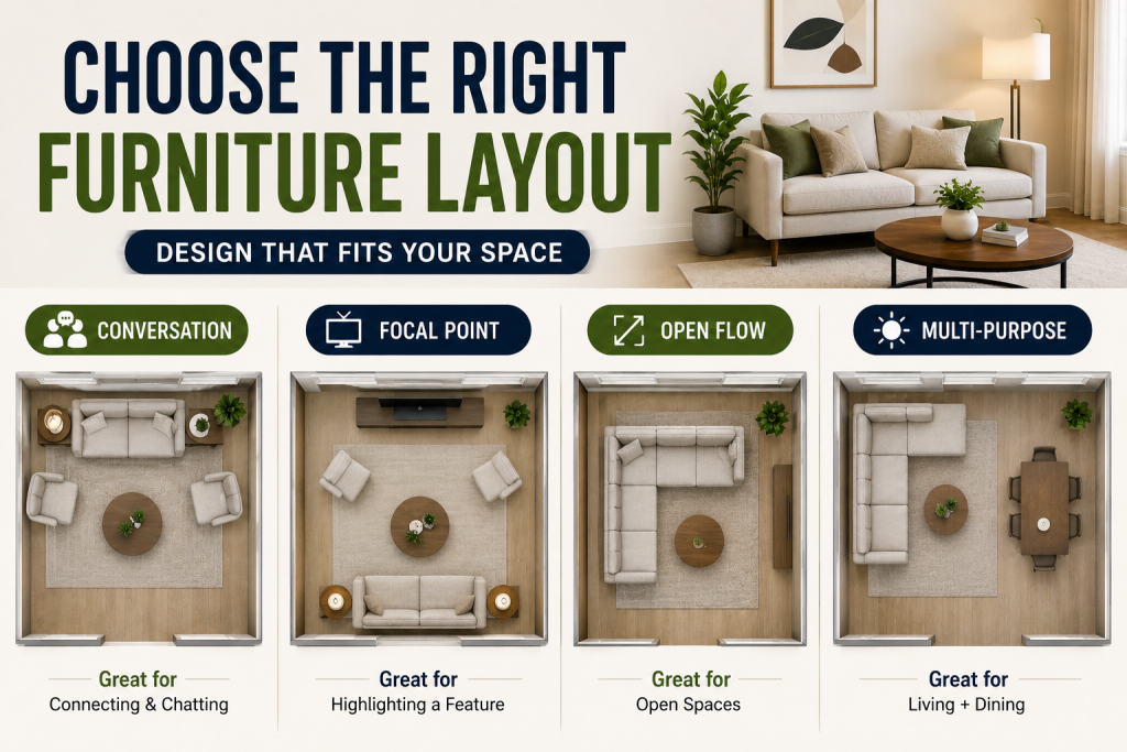 How to Choose the Right Types of Furniture Layouts