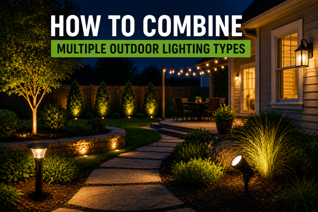 How to Combine Multiple Outdoor Lighting Types