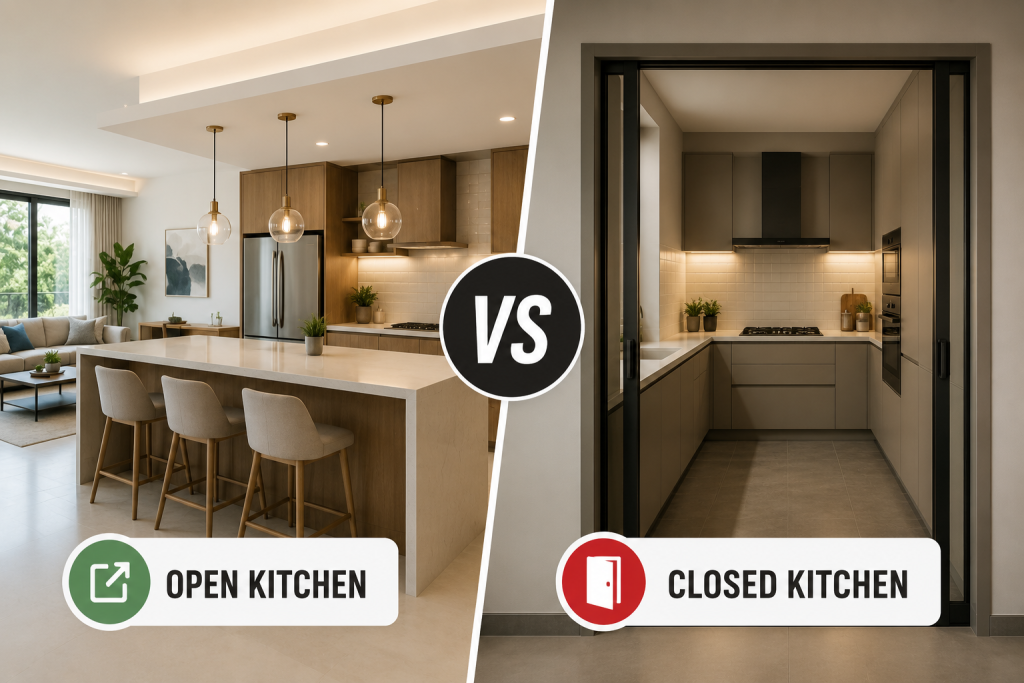 How to Decide Between Open Kitchen vs Closed Kitchen