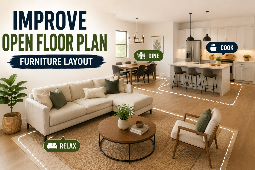 How to Improve Open Floor Plan Furniture Layout