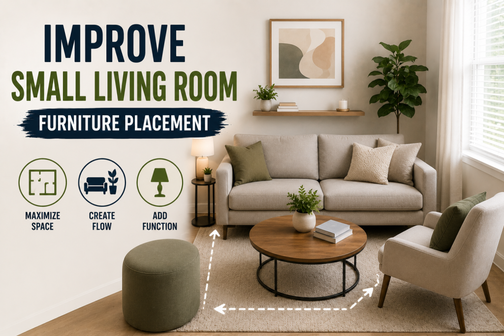 How to Improve Small Living Room Furniture Placement