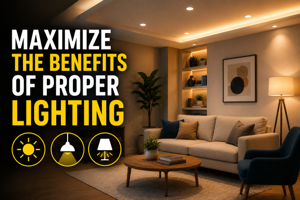 How to Maximize the Benefits of Proper Lighting in a Room