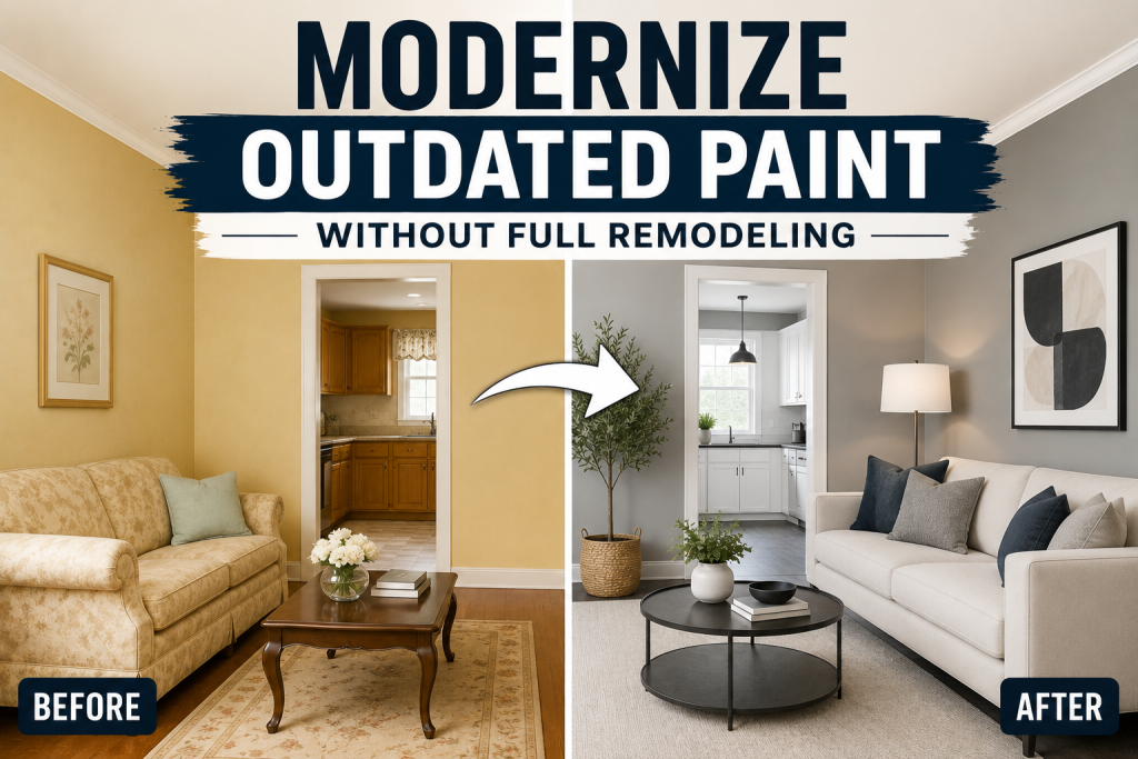 How to Modernize Outdated Paint Without Full Remodeling