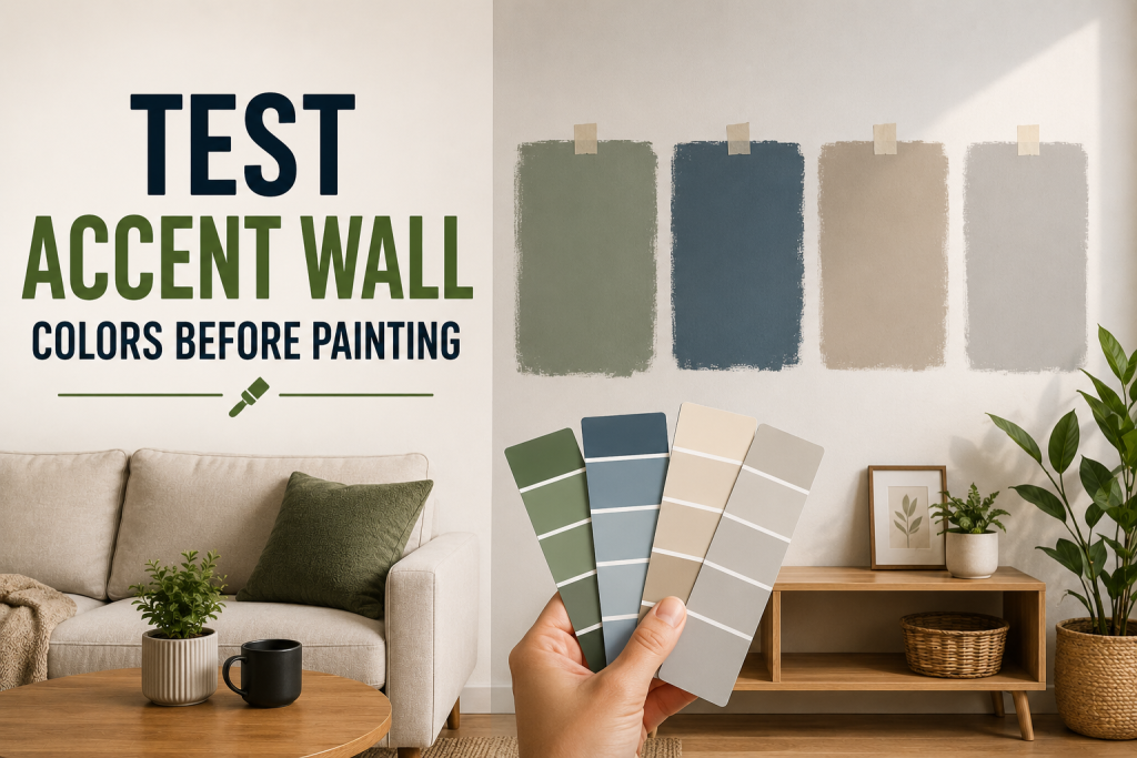 How to Test Accent Wall Colors Before Painting