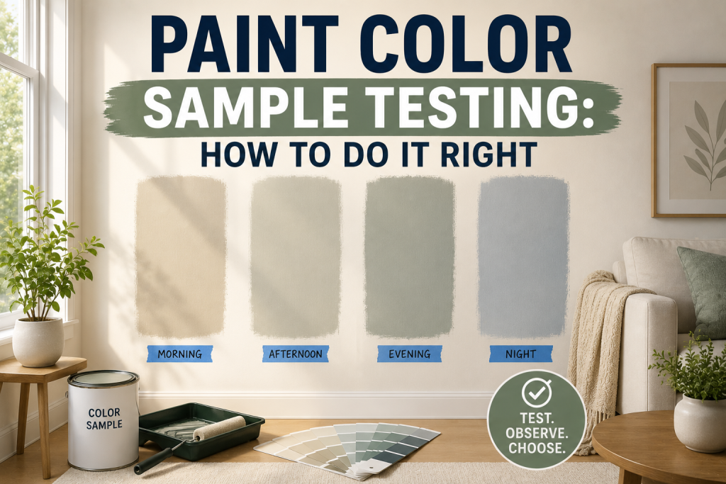 Paint Color Sample Testing How to Do It Right