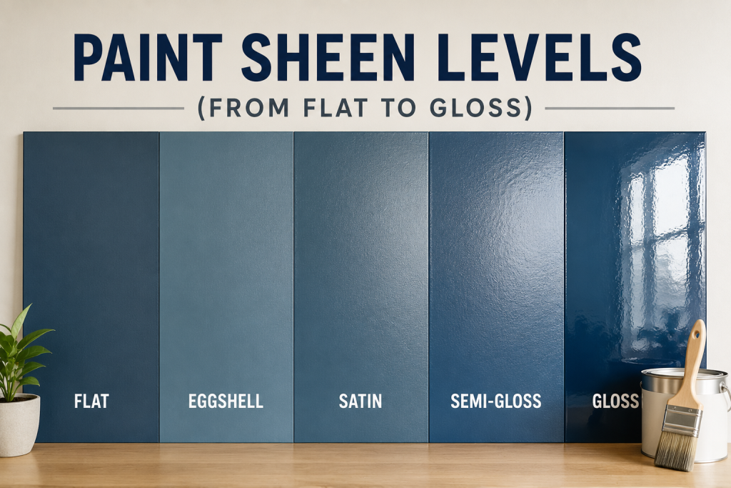 Paint Sheen Levels (From Flat to Gloss)