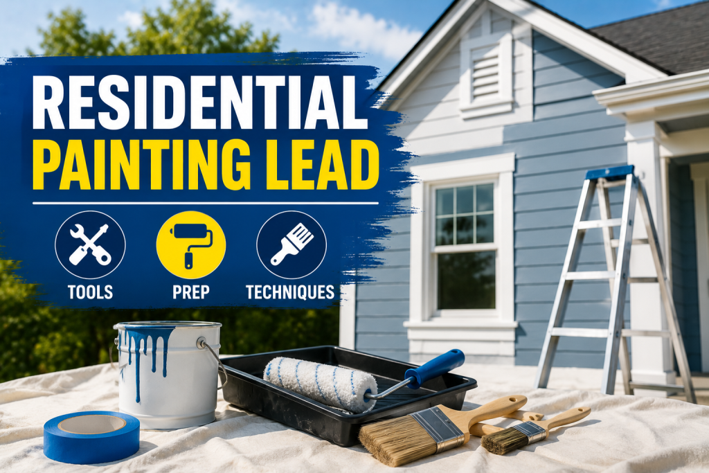 Residential Painting Lead: Tools, Prep, and Techniques