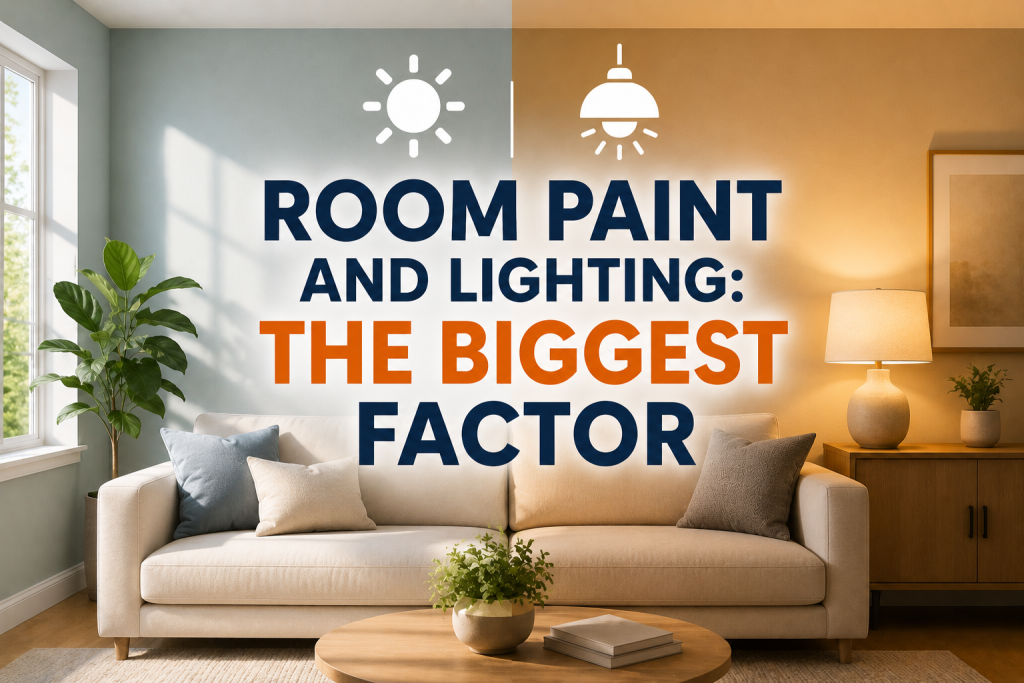 Room paint and lighting The Biggest Factor