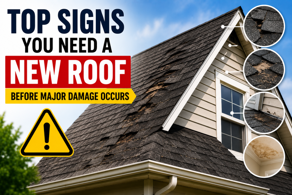 Top Signs You Need a New Roof Before Major Damage Occurs