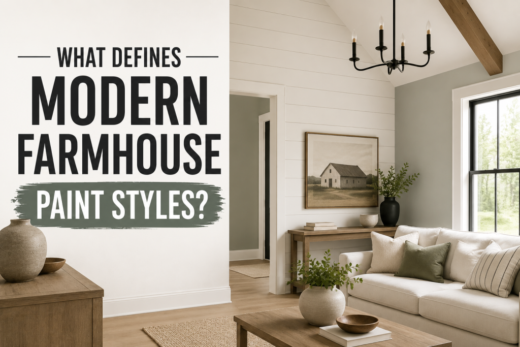What Defines Modern Farmhouse Paint Styles