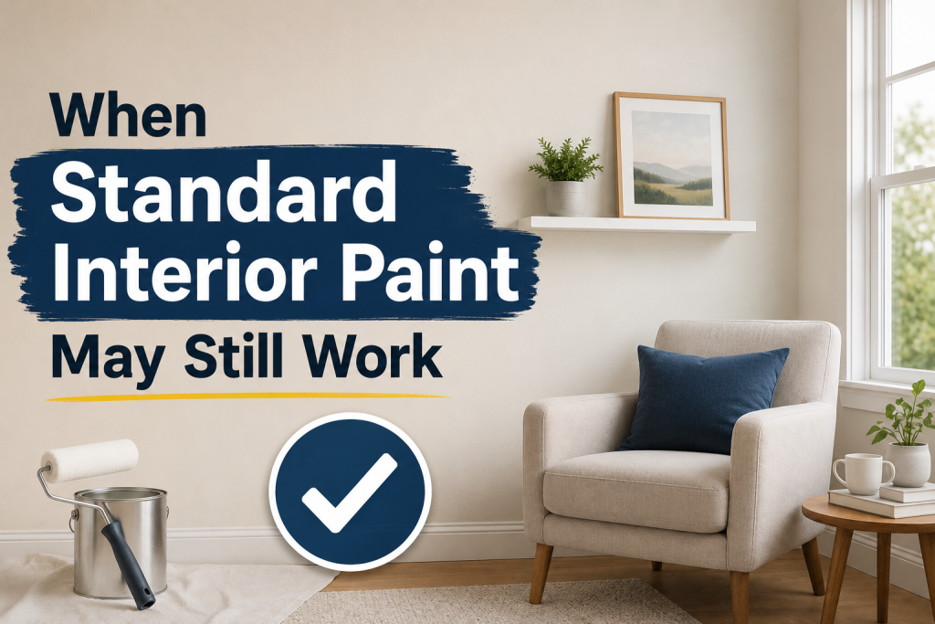 When Standard Interior Paint May Still Work