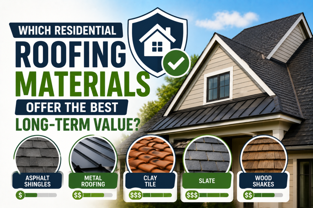 Which Residential Roofing Materials Offer the Best Long-Term Value